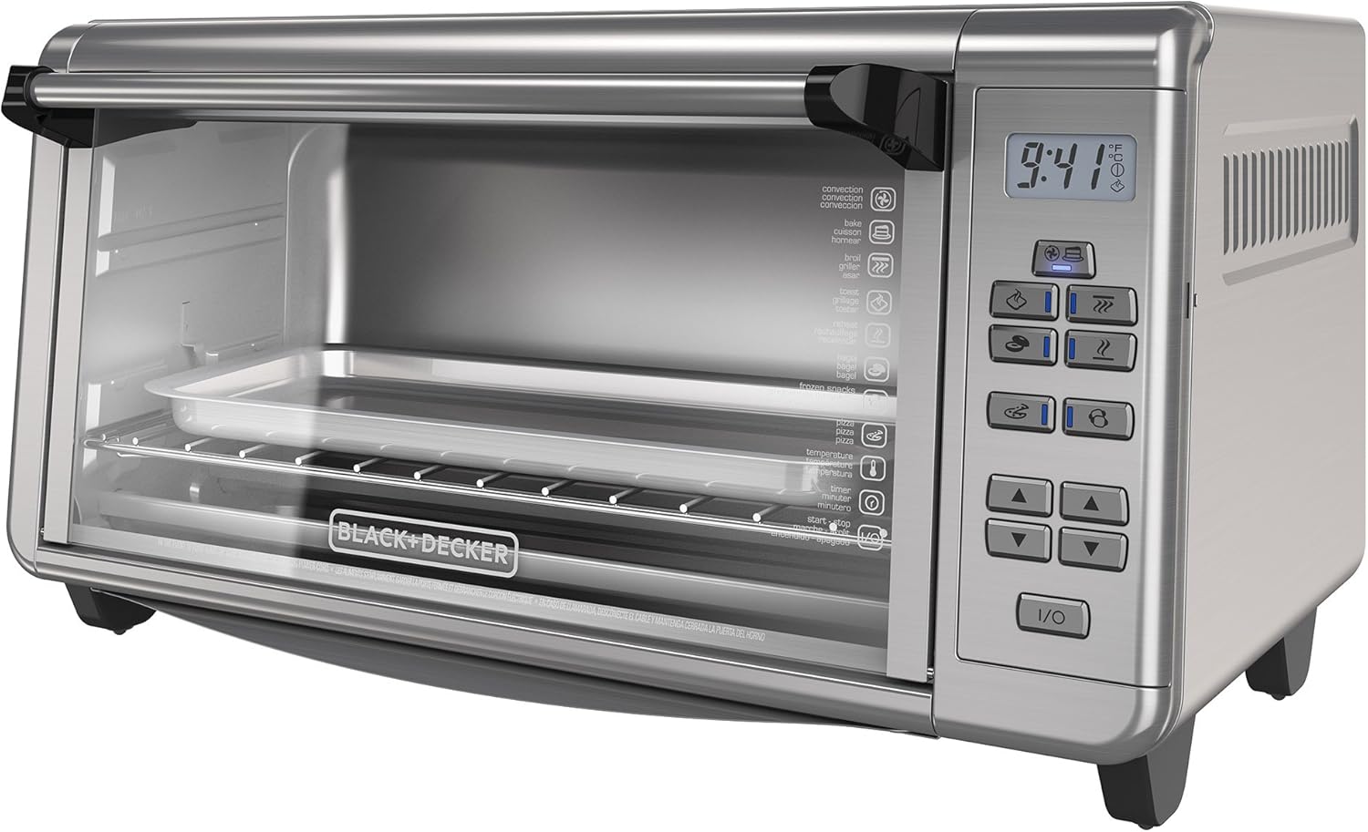 Black+Decker TO3290XSBD Toaster Oven, 8-Slice, Stainless Steel - Image 10