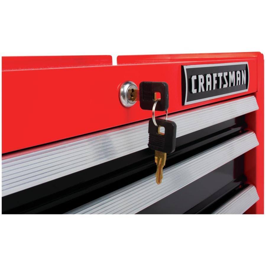 Craftsman 2000 Series 26-in W x 12.25-in H 3-Drawer Steel Tool Chest (Red) Cmst98246rb - Image 3